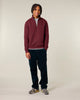 Chicomi Nayor Quarter-Zip Sweatshirt – Unisex | Burgunderrot